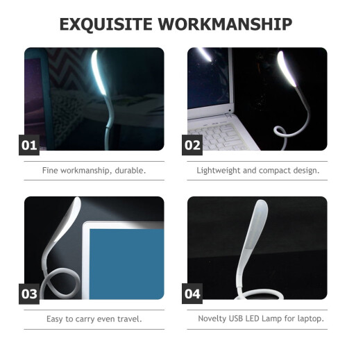 Επιτραπέζιο φωτιστικό USB Λευκό πλαστικό Flexible3-Brightness 2