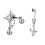 Boucles d'oreilles à la mode en forme d'étoile-des perles rondes 2