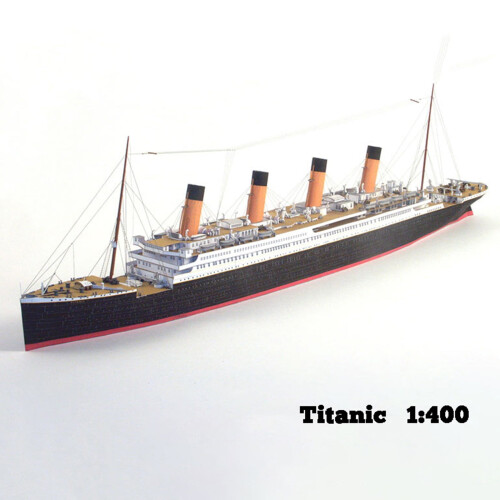 Britisk Titanic 3D-papirmodelsæt 2
