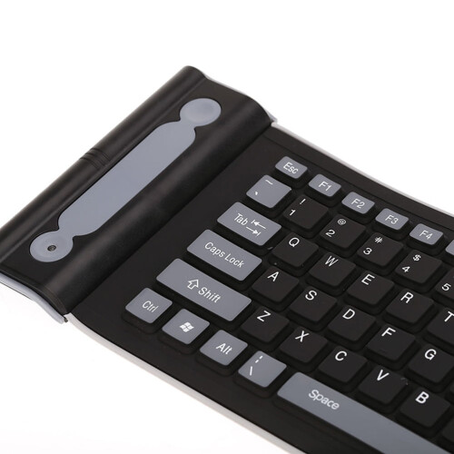 Tastiera wireless in silicone per PC e iOS, 107 tasti 1