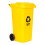 Abfallbehälter-Set, 3 x 120 l, HDPE, Blau/Grün/Gelb 6