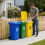 5er-Set Abfallbehälter à 120 l mit Gummirädern, HDPE 3
