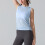 Womens Sleeveless Backless Workout Tops Open Back-Blue S 6