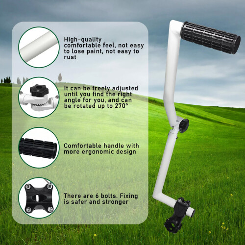 Multiple Position Folding Handle For Efficient Gardening-Black 1