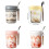 Sealed Glass Drinking Cup With Attachable Spoon Oatmeal-White 4