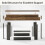 Tribesigns Tribesigns 63" Console Table, 2-Tier Entryway Table with U-Shaped Base 4