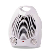 Elektrische Heizung, 2000 W, mobile Heizung, Heizlüfter, Spiralheizung, elektrische Spiralheizung, weiß, mit Kaltluftzufuhr