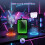 4L Mini Fridge with Mirror RGB Light Portable Tabletop Cooler Warmer AC/DC 4