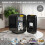 4L Mini Fridge with Mirror RGB Light Portable Tabletop Cooler Warmer AC/DC 5