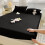 Imperial Rooms (Black, Double) Fitted Sheets 40cm Deep Bed Sheet Single Double King 1