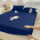 Imperial Rooms (Navy, King) Fitted Sheets 40cm Deep Bed Sheet Single Double King 4