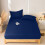 Imperial Rooms (Navy, King) Fitted Sheets 40cm Deep Bed Sheet Single Double King 1