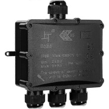 Outdoor IP68 Waterproof Junction Box - 4 Way Larger Cable, Electrical Junction Box Connector for Cable 4 to 14mm, ABS + PVC