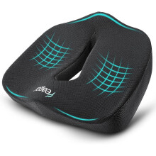 Feagar X Large Memory Foam Seat Cushions for Office Chairs Desk, Chair Cushion Tailbone Pain Relief Extra Dense Hip Sciatica Car Seat Cushion for Long
