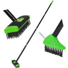 Brosse métallique Mutliuse pour désherber, enlever l'herbe-Vert