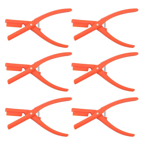 6Pcs Friendly Shelling Gadgets Ergonomic Shrimp-1orange color