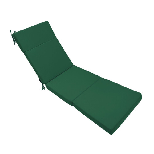 Coussin de bain de soleil lavable avec attache protectrice-Vert
