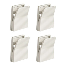 Set van 4 ABS-ophangclips Gladde oppervlakken Muurhangers-Wit