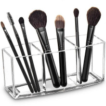 Acrylic Makeup Brush Organizer Holder Clear Cosmetic Brushes