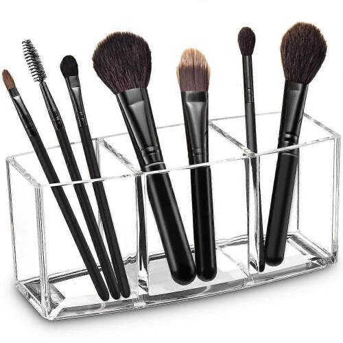 Acrylic Makeup Brush Organizer Holder Clear Cosmetic Brushes