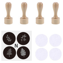 Wooden Handle Rubber Stamps Set For Artists Students And-C