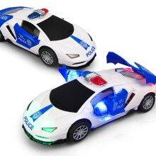 Elektrisches Polizeiauto-Spielzeug mit LED-Leuchten und 360-Rädern
