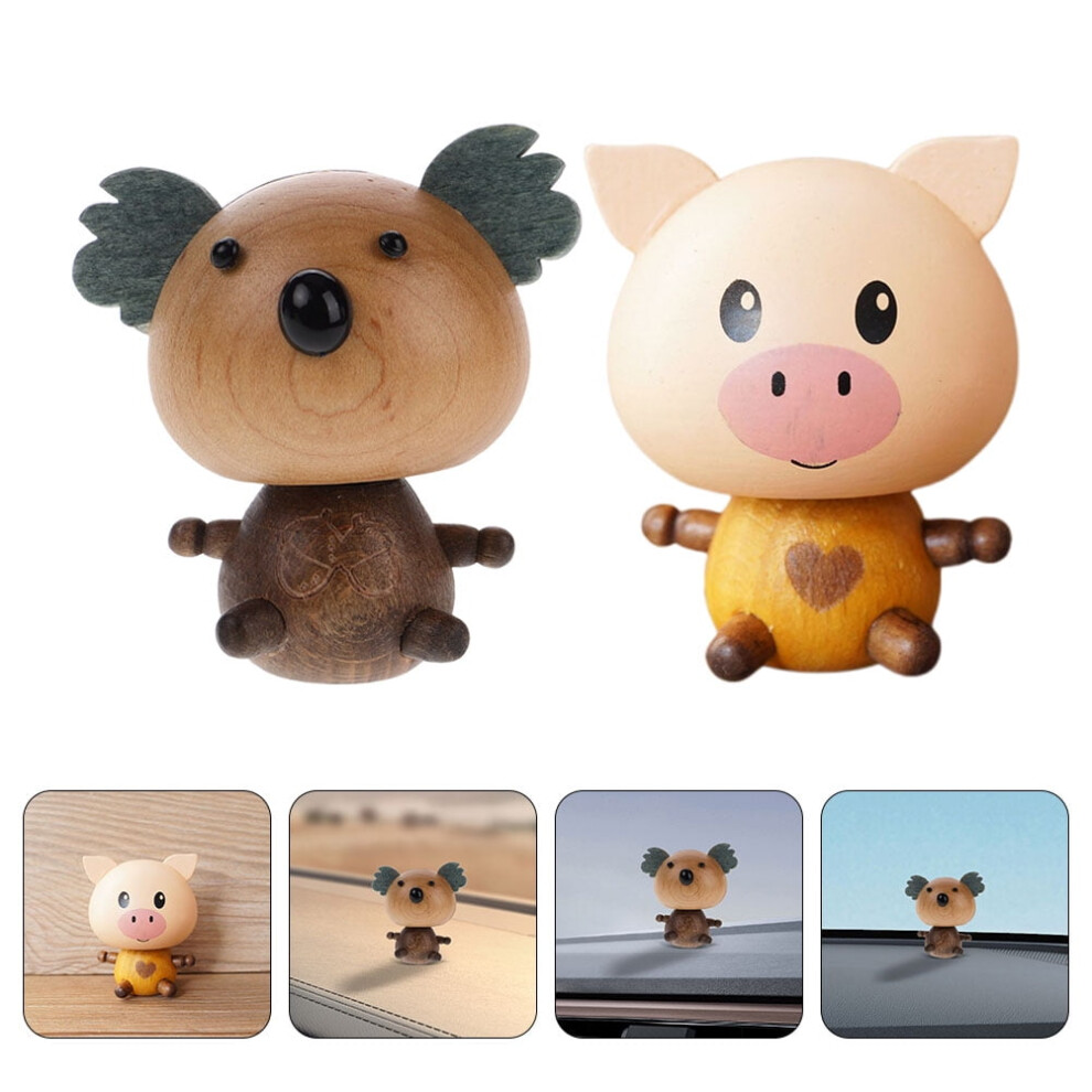 Wooden Koala Bobblehead Car Decor 9017774023112