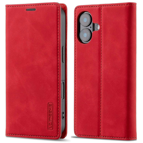 LC.IMEEKE Compatible With iPhone 16 Plus Case Wallet Microfiber Leather Phone Cover