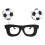Plastic Soccer Spectacles/Headwear Accessory Perfect For-Style5 1
