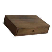 Houten bureau-opbergdoos met ruime vakken Handgemaakte-een lade