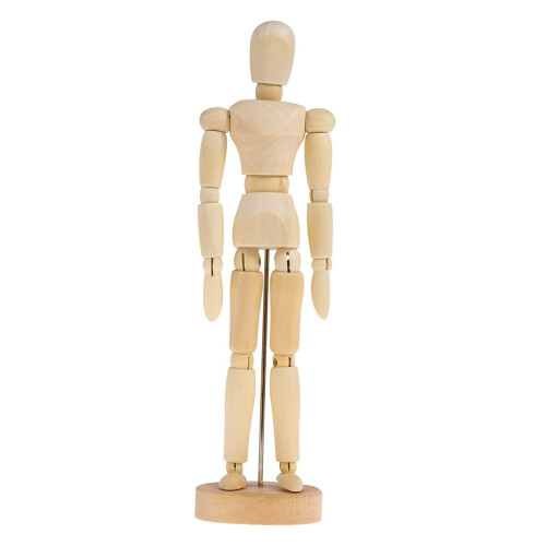 Træformet figurmodel til kunstnere