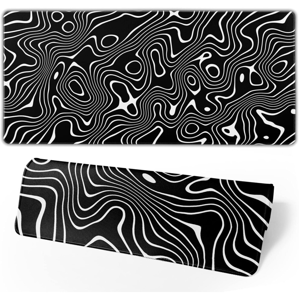 Topographic Extended Gaming Mouse Pad 31.5 X 11.8 In 9104899527257