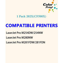 CF500X202X Czarny wkład z tonerem 1 opakowanie