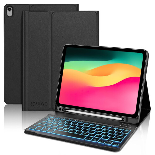Θήκη iPad 10ης γενιάς με αποσπώμενο πληκτρολόγιο Bluetooth, μαύρη