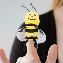 Plüsch-Handpuppe in Form einer Honigbiene für Kinder, 1 Stück