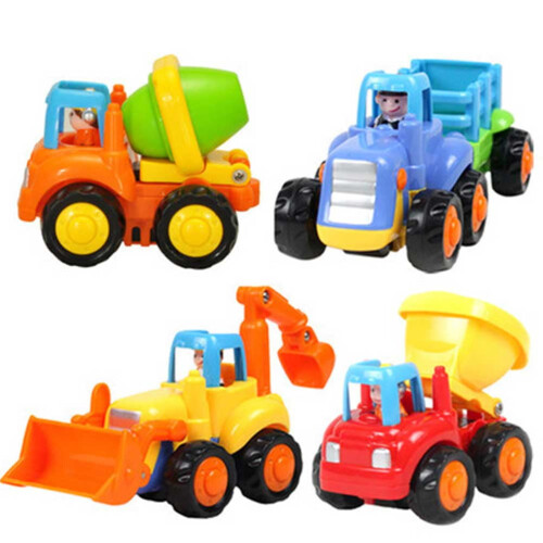 Grünes Rückziehauto für Kinder, ABS, 9 cm