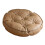 Comfortable Round Pouf Pillow PU Leather Thick-Coffee color 1