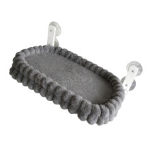 Compact Cats Hammock Hanging Type Space Saving Suction Cup-Gray