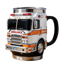 Creative Truck Shaped Firefighting Coffee Mug Heat Cold-B