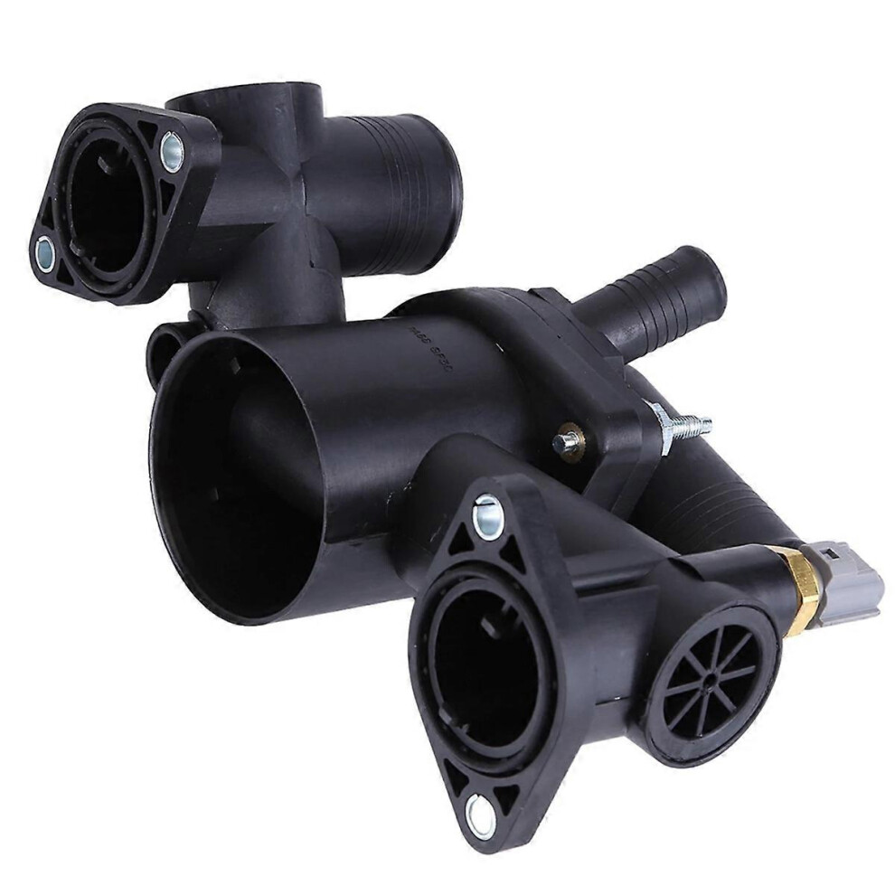 Ap03 Aj89485 Thermostat Housing Assembly And Water Outlet Compatible With Jaguar Vanden Plas S-Type Xj8 Xjr 4.2L Black 3543338251272