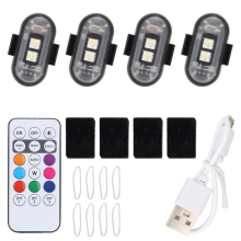 RGB Led Aircraft Strobe Lights Motorcycle Lights LED Flash Position Wireless Light Aircraft Airplan