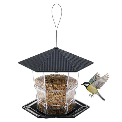 Weatherproof extendable Wild Bird Feeding System-Black