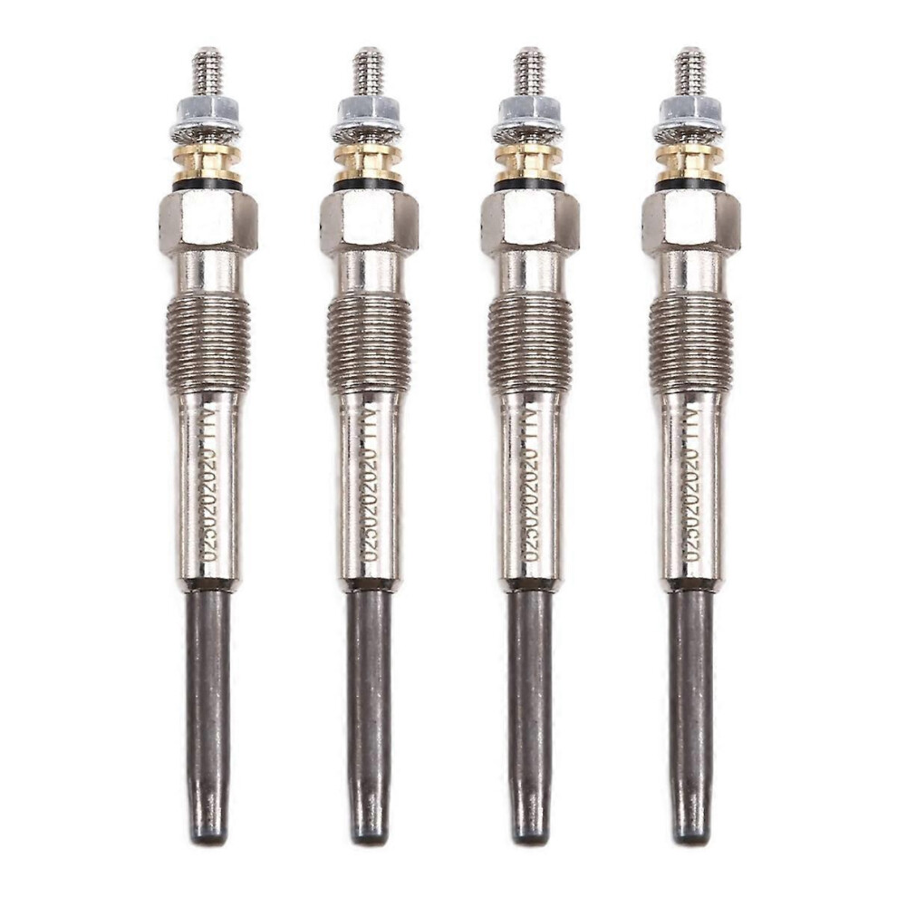 4Pcs Engine Glow Plug 0250202020 Diesel Preheating Plug Compatible With Peugeot Citroen 1.9D Engine 1994-2000 3143596611865