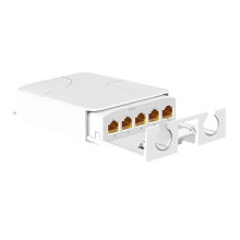 4-Port IP55 Outdoor Waterproof POE Repeater 1 to 4 Network Switch PoE Extender for IP Cameras