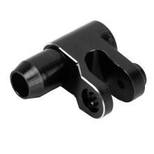 2024-RC Steering Servo Horn Arm High Accuracy CNC Aluminum Alloy Servo Arm Replacement for TRAXXAS 1/5 RC Car Black