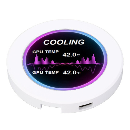 2,1-inch rond LCD-scherm, 480x480 pixels, aluminiumlegering