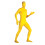 Body unisex giallo in spandex, altezza 155-165 cm 1