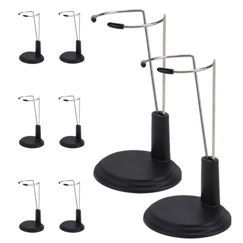 Sort PVC-dukkestander 10 x 5,5 x 2 cm
