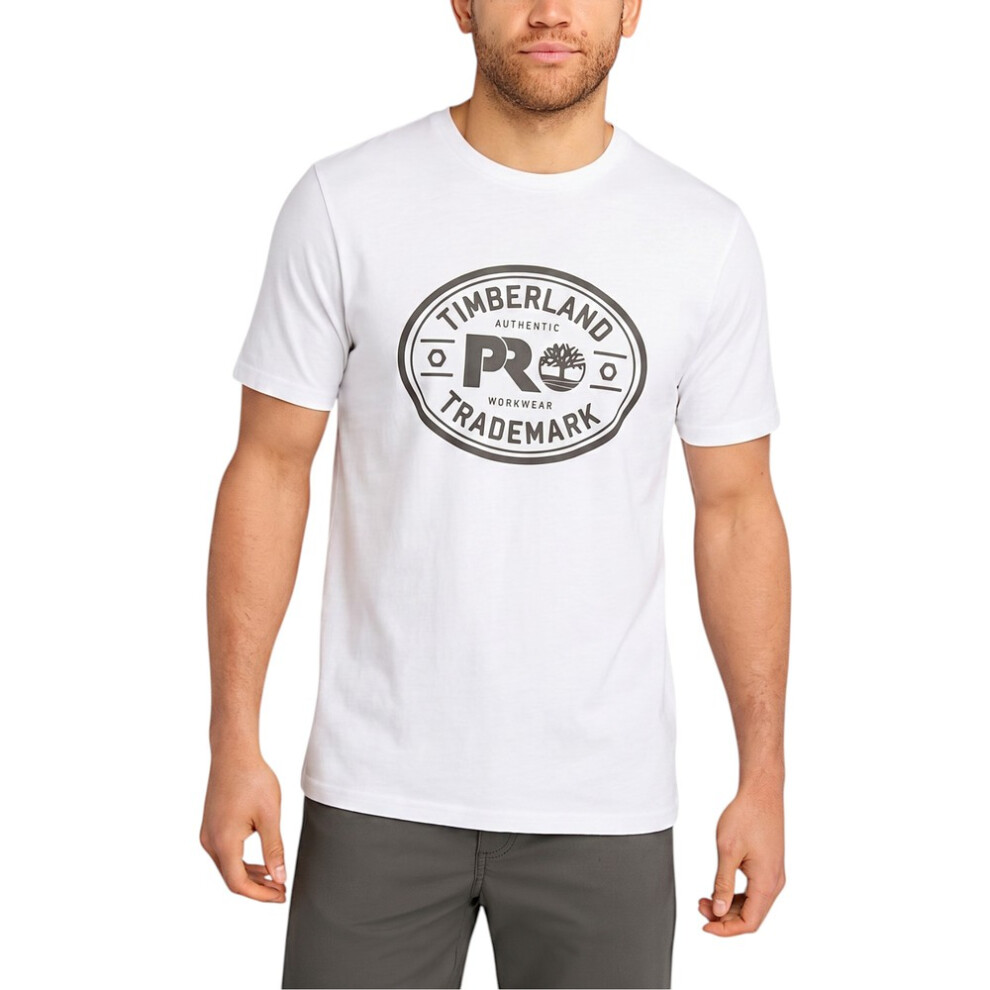 Timberland (, 2XL) Pro Trademark Mens Classic T Shirts White