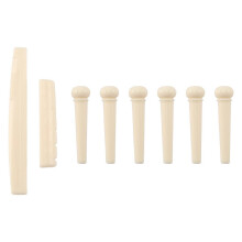 6 pieces bridge bolts + saddle + bridge saddle Bone acoustic guitar